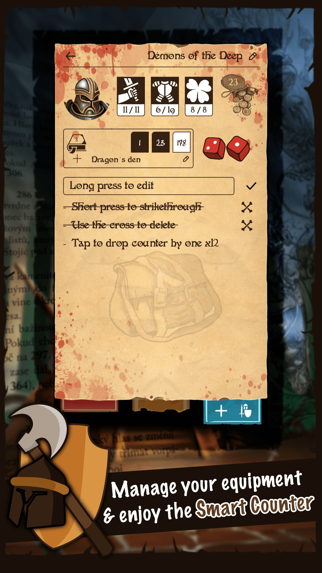 Adventure Sheet screenshot 3